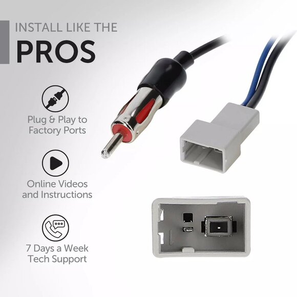 Metra WM-HD10 OEM Antenna Adapter for Select Honda and Acura Models (black) -NEW - Picture 3 of 8